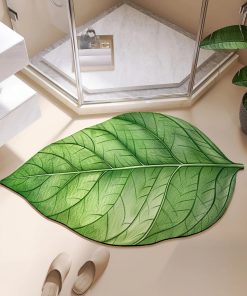 Tapis de bain feuille